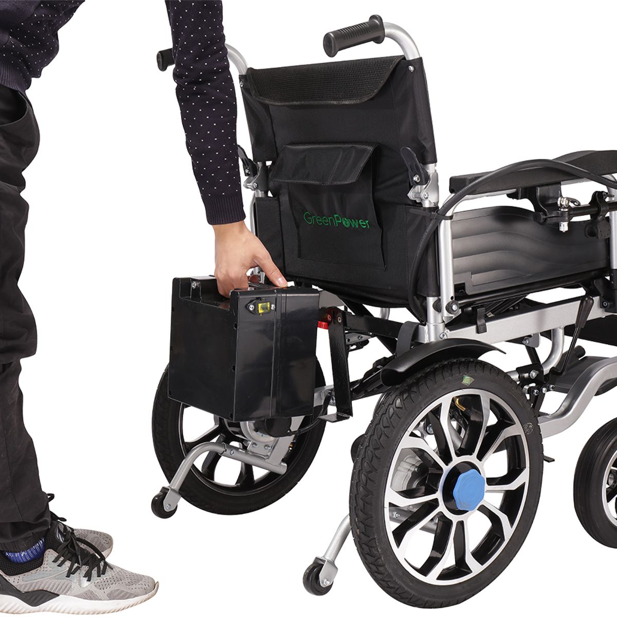 Electric Portable Wheelchair WP200 Green Power