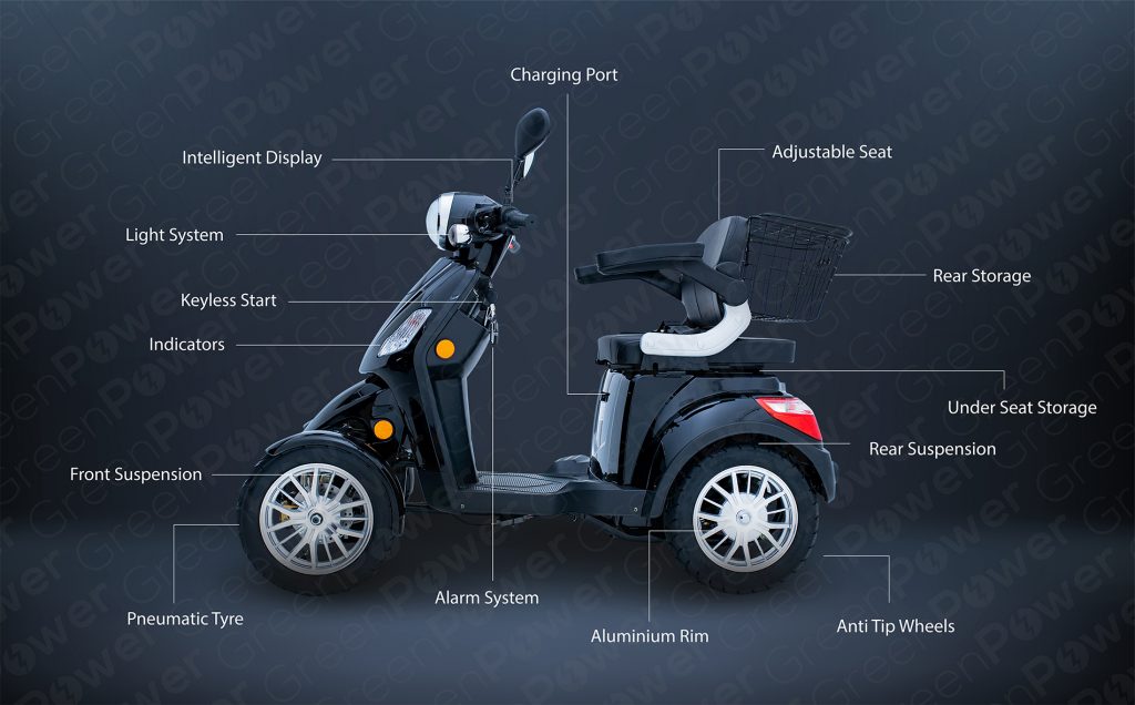 Electric Mobility Scooter ZT4 Green Power