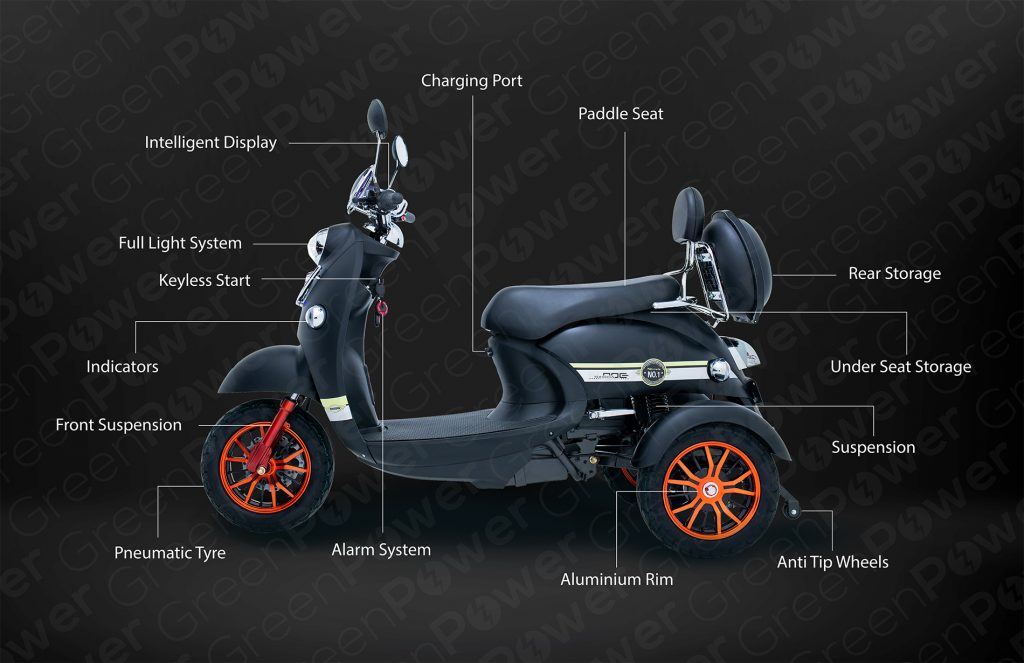 Electric Mobility Scooter Unique500 Green Power